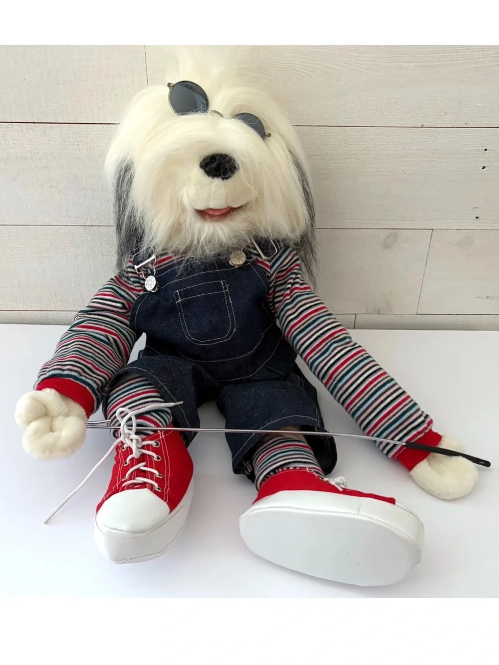 Sunny & Co Sheep Dog Puppet w/ Sunglasses 2005 Full Body Size Ventriloquist